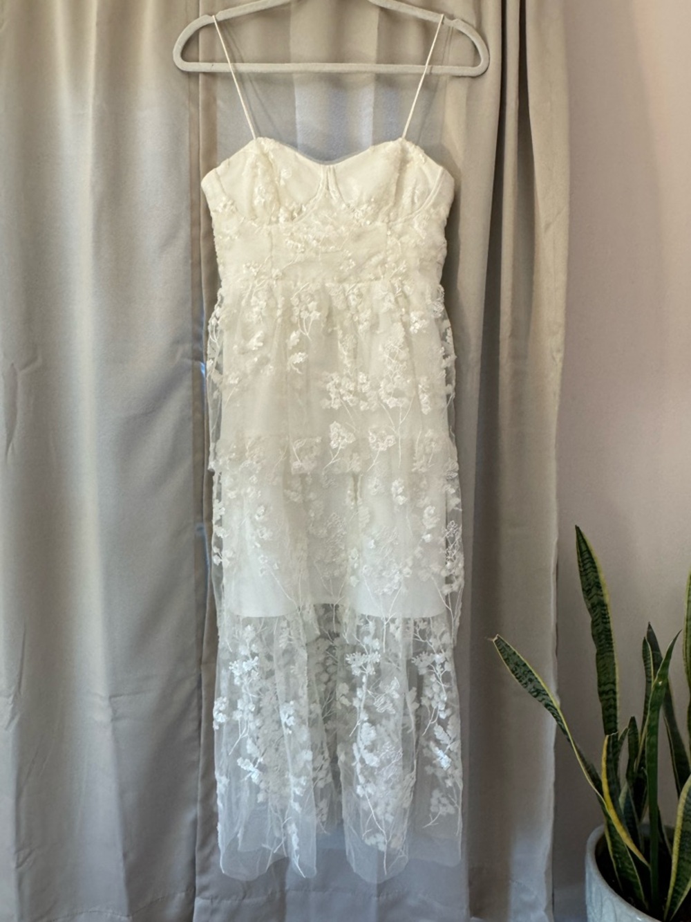 Self Portrait Bridal Sequin Midi Dress - Picture 6 of 10